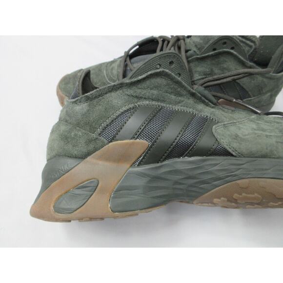 Men\'s Size 13.5 Adidas Originals Streetball Olive Green Suede Shoes EF6989 main image 14